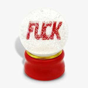 17. “Fuck” Snow Globe