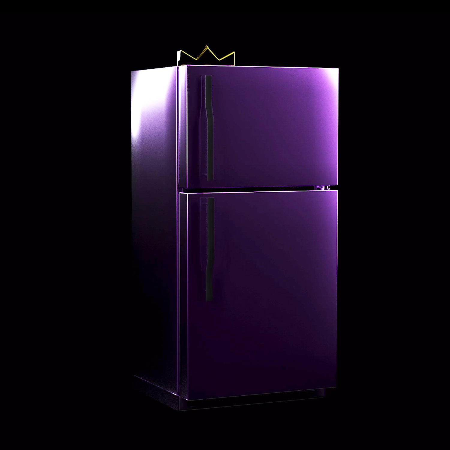 Colorful Psychedelic Texture Purple Blue Refrigerator Fridge